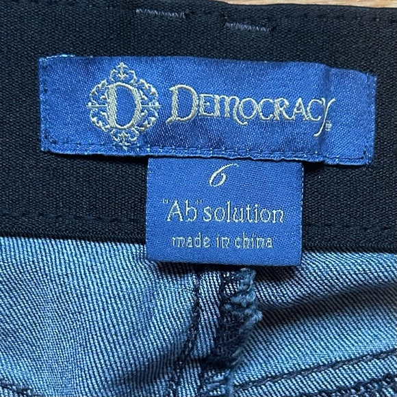 Democracy Women's 6 AbSolution Skinny Ankle Jeans Dark Wash Modern Casual Chic - Picture 3 of 9